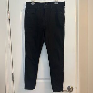 Express Women's Black High Rise Hyper Stretch Skinny Jeans